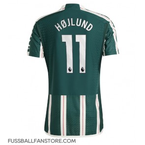 Manchester United Rasmus Hojlund #11 Replik Auswärtstrikot 2023-24 Kurzarm
